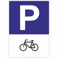 Parkschild Fahrrad Parkplatzschild Hochformat 20x30 Cm