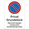 Parkschild Privatgrundstück Parkplatzschild Hochformat 20x30 Cm