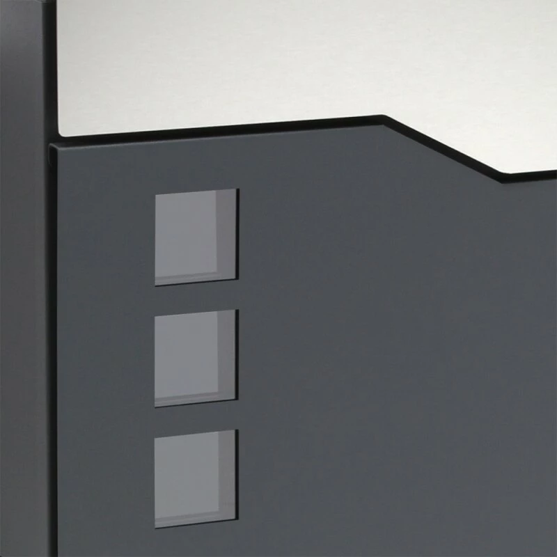 Premium Briefkasten Mit Zeitungsfach RAL 7016 Anthrazit 4 Premium Briefkasten Mit Zeitungsfach RAL 7016 Anthrazit – Bild 4