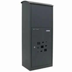 Stand Paketbriefkasten Parcel Protector 2 Zylinderschloss Anthrazit