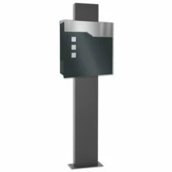 Säulenbriefkasten Inkl. Zeitungsfach DB 703 Graphit