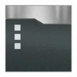 Säulenbriefkasten Inkl. Zeitungsfach RAL 7016 Anthrazit Grau -Türschilder aus Edelstahl Geschäft saeulenbriefkasten inkl zeitungsfach ral 7016 anthrazit grau3