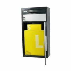 Safepost 65 TIAMAT Paketbox Silber Anthrazit Inklusive 4 Schlüssel -Türschilder aus Edelstahl Geschäft safepost 65 tiamat paketbox silber anthrazit inklusive 4 schluessel5