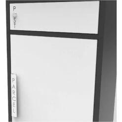 Safepost 65 TIAMAT Paketkasten Schwarz Weiß Inklusive 2 Schlüssel -Türschilder aus Edelstahl Geschäft safepost 65 tiamat paketkasten schwarz weiss inklusive 2 schluessel4