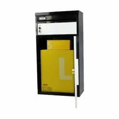 Safepost 65 TIAMAT Paketkasten Schwarz Weiß Inklusive 2 Schlüssel -Türschilder aus Edelstahl Geschäft safepost 65 tiamat paketkasten schwarz weiss inklusive 2 schluessel5