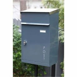 Safepost 854 TIAMAT Briefkasten Anthrazit Grau Inklusive 4 Schlüssel -Türschilder aus Edelstahl Geschäft safepost 854 tiamat briefkasten anthrazit grau inklusive 4 schluessel4