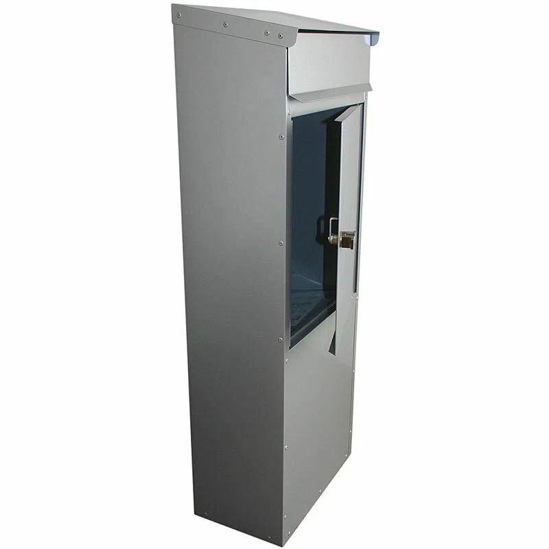 Safepost 855 Briefkasten Standbriefkasten Silbergrau RAL 9006 2 Safepost 855 Briefkasten Standbriefkasten Silbergrau RAL 9006 – Bild 2