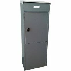 Safepost 855 TIAMAT Briefkasten Anthrazit Grau Inklusive 4 Schlüssel