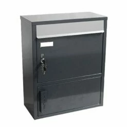 Safepost 921 TIAMAT Briefkasten Mit Paketfach Anthrazit