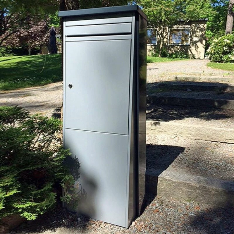 SafePost Eurotrend No.1 Großer Standbriefkasten Anthrazit & Silbergrau 901155 3 SafePost Eurotrend No.1 Großer Standbriefkasten Anthrazit & Silbergrau 901155 – Bild 3