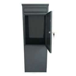 SafePost Eurotrend No.1 Großer Standbriefkasten Anthrazit -Türschilder aus Edelstahl Geschäft safepost eurotrend no1 grosser standbriefkasten anthrazit2