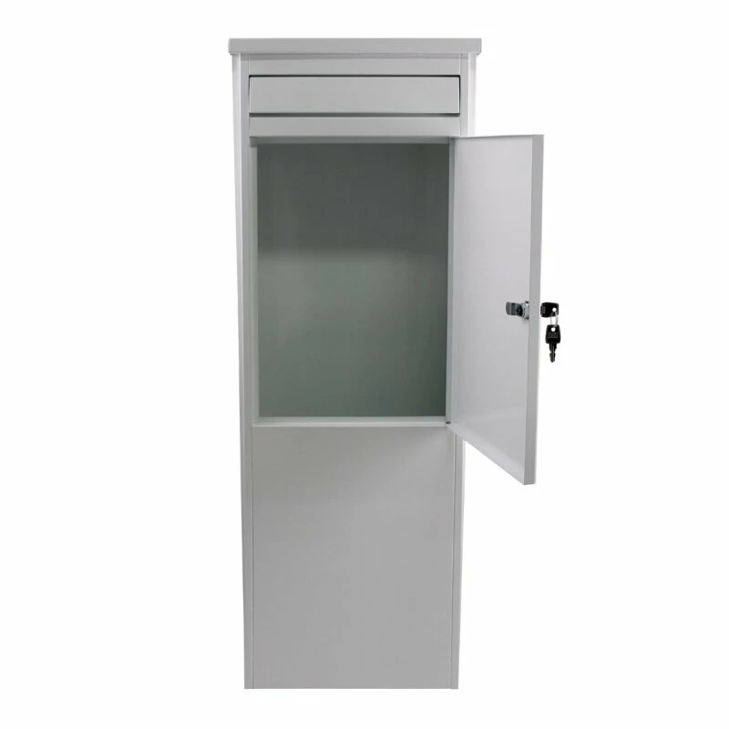 SafePost Eurotrend No.1 Großer Standbriefkasten Weiss 2 SafePost Eurotrend No.1 Großer Standbriefkasten Weiss – Bild 2