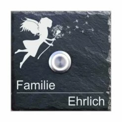 Schiefer Klingel 100x100mm Fee