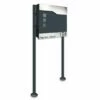 Standbriefkasten ANTHRAZIT GRAU RAL 7016 Mit Beschriftung Toppy2