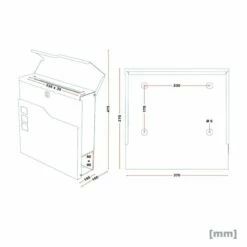 Standbriefkasten ANTHRAZIT Mit Beschriftung Briefkasten Postkasten Celia -Türschilder aus Edelstahl Geschäft standbriefkasten anthrazit mit beschriftung briefkasten postkasten celia4
