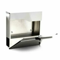 Standbriefkasten Anthrazit Mit Lasercut Frontblende Beschriftung Postkasten Jeany -Türschilder aus Edelstahl Geschäft standbriefkasten anthrazit mit lasercut frontblende beschriftung postkasten jeany3