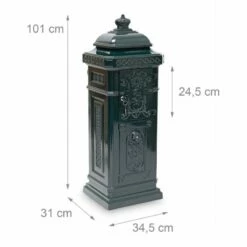 Standbriefkasten Antik In Nostalgischer Optik Englischem Stil Grün -Türschilder aus Edelstahl Geschäft standbriefkasten antik in nostalgischer optik englischem stil gruen3