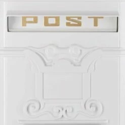 Standbriefkasten Antik In Nostalgischer Optik Englischem Stil Weiß -Türschilder aus Edelstahl Geschäft standbriefkasten antik in nostalgischer optik englischem stil weiss5