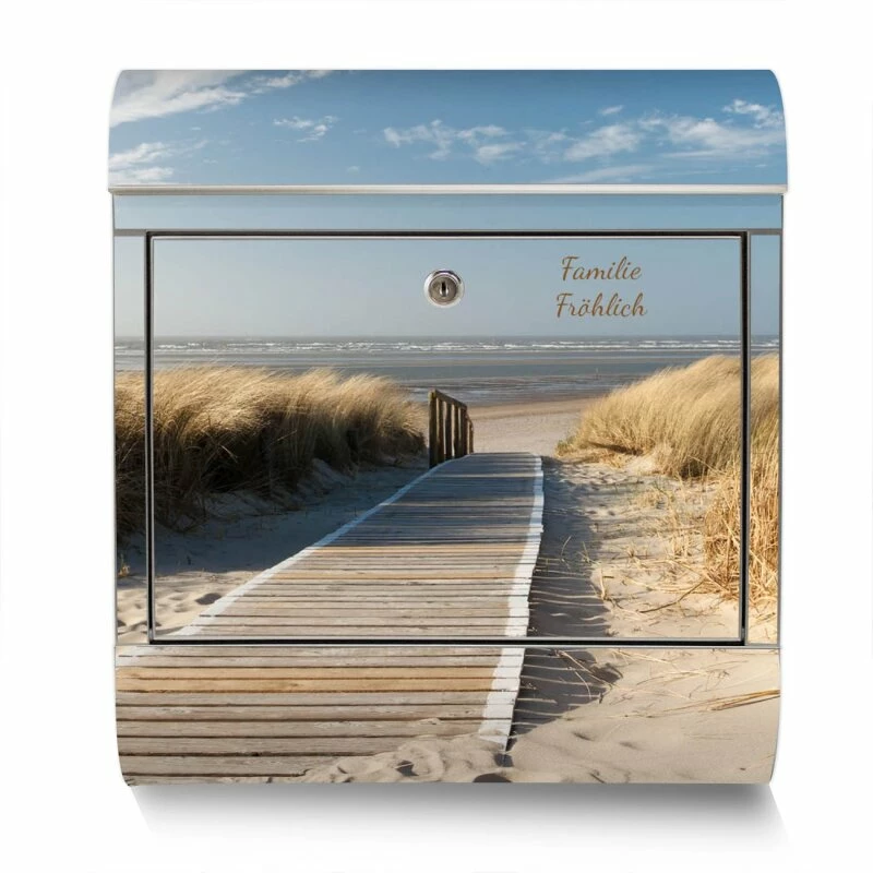 Standbriefkasten Briefkasten Edelstahl Dünen 2 Standbriefkasten Briefkasten Edelstahl Dünen – Bild 2