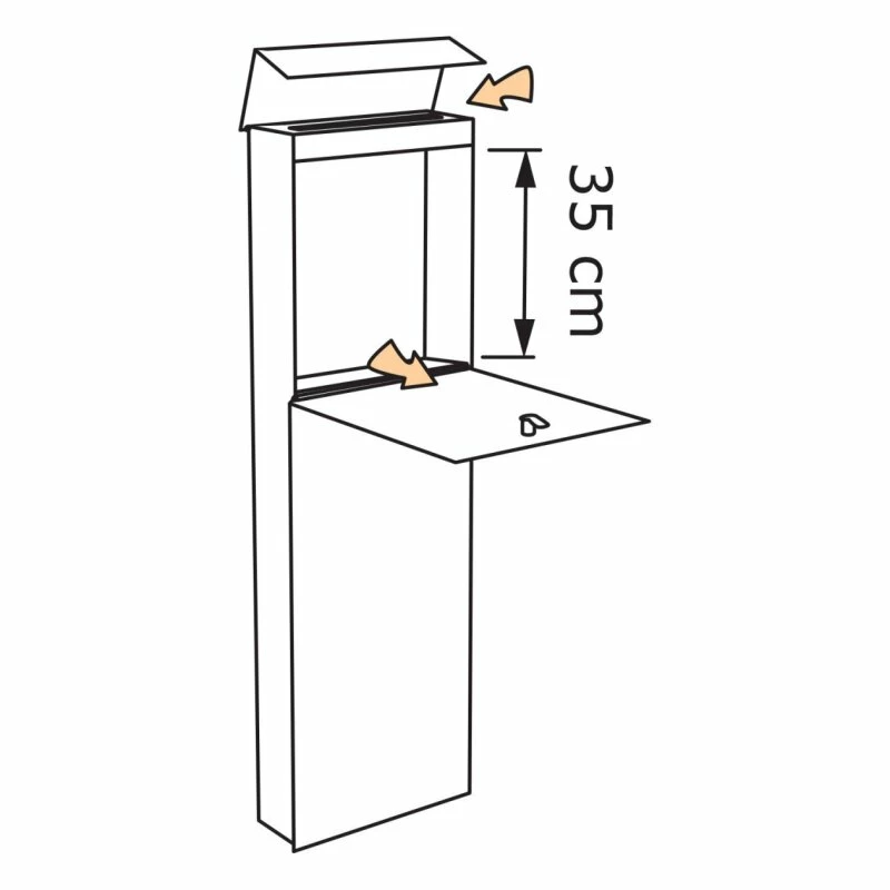 Standbriefkasten Briefkasten Grau Metallic RAL 9007 Inkl. Edelstahl Lasercut Namensblende 3 Standbriefkasten Briefkasten Grau Metallic RAL 9007 Inkl. Edelstahl Lasercut Namensblende – Bild 3