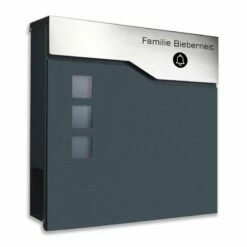 Standbriefkasten Mit FUNKKLINGEL ANTHRAZIT Thomas -Türschilder aus Edelstahl Geschäft standbriefkasten mit funkklingel anthrazit thomas5