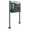 Standbriefkasten Mit FUNKKLINGEL ANTHRAZIT Willi