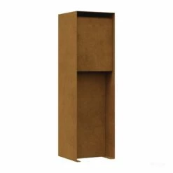Standbriefkasten Paketkasten Postbox Paket Cortenstahl RAL 8001