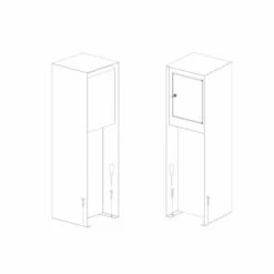 Standbriefkasten Paketkasten Postbox Paket Cortenstahl RAL 8001 -Türschilder aus Edelstahl Geschäft standbriefkasten paketkasten postbox paket cortenstahl ral 80017