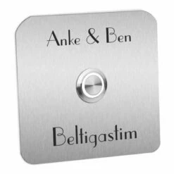 Türklingel 100x100mm Mit Runden Ecken