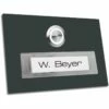 Türklingel 100x70mm Anthrazit Pulverbeschichtet RAL 7016 Mit Namensschild