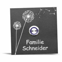 Türklingel Edelstahl 100x100mm Pulverbeschichtet Anthrazit