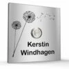 Türklingel Edelstahl 100x100mm Pusteblume