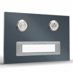 Türklingel Edelstahl 100x70mm Mit Beschriftungsfeld + Lichttaster -Türschilder aus Edelstahl Geschäft tuerklingel edelstahl 100x70mm mit beschriftungsfeld lichttaster2