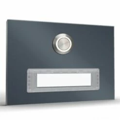 Türklingel Edelstahl 100x70mm Mit Beschriftungsfeld -Türschilder aus Edelstahl Geschäft tuerklingel edelstahl 100x70mm mit beschriftungsfeld2