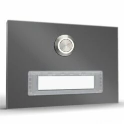 Türklingel Edelstahl 100x70mm Mit Beschriftungsfeld -Türschilder aus Edelstahl Geschäft tuerklingel edelstahl 100x70mm mit beschriftungsfeld4