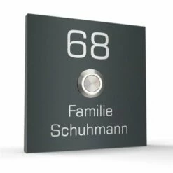 Türklingel Edelstahl 120x120mm Klingelplatte Klingelschild -Türschilder aus Edelstahl Geschäft tuerklingel edelstahl 120x120mm klingelplatte klingelschild2