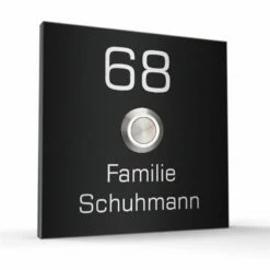 Türklingel Edelstahl 120x120mm Klingelplatte Klingelschild -Türschilder aus Edelstahl Geschäft tuerklingel edelstahl 120x120mm klingelplatte klingelschild3