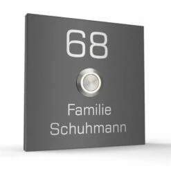 Türklingel Edelstahl 120x120mm Klingelplatte Klingelschild -Türschilder aus Edelstahl Geschäft tuerklingel edelstahl 120x120mm klingelplatte klingelschild4