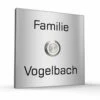 Türklingel Edelstahl 120x120mm Klingelschild Design Klingelplatte