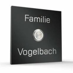 Türklingel Edelstahl 120x120mm Klingelschild Design Klingelplatte -Türschilder aus Edelstahl Geschäft tuerklingel edelstahl 120x120mm klingelschild design klingelplatte3