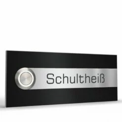 Türklingel Edelstahl 120x50mm Klingelplatte Kati -Türschilder aus Edelstahl Geschäft tuerklingel edelstahl 120x50mm klingelplatte kati2