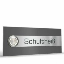 Türklingel Edelstahl 120x50mm Klingelplatte Kati -Türschilder aus Edelstahl Geschäft tuerklingel edelstahl 120x50mm klingelplatte kati3