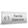 Türklingel Edelstahl 120x50mm Klingelschild