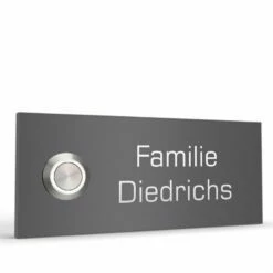 Türklingel Edelstahl 120x50mm Klingelschild -Türschilder aus Edelstahl Geschäft tuerklingel edelstahl 120x50mm klingelschild5