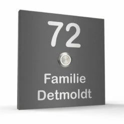 Türklingel Edelstahl 150x150mm Klingelplatte Klingelschild Simmanski -Türschilder aus Edelstahl Geschäft tuerklingel edelstahl 150x150mm klingelplatte klingelschild simmanski4