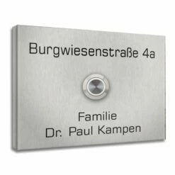 Türklingel Edelstahl 160x110mm In 5mm Qualität