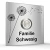 Türklingel Edelstahl 70x70mm Design Klingelplatte Klingelschild
