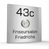 Türklingel Edelstahl 80x80mm Klingelplatte Klingelschild