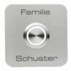 Türklingel Edelstahl 80x80mm Mit 35mm LED Taster