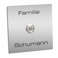 Türklingel Edelstahl 90x90mm